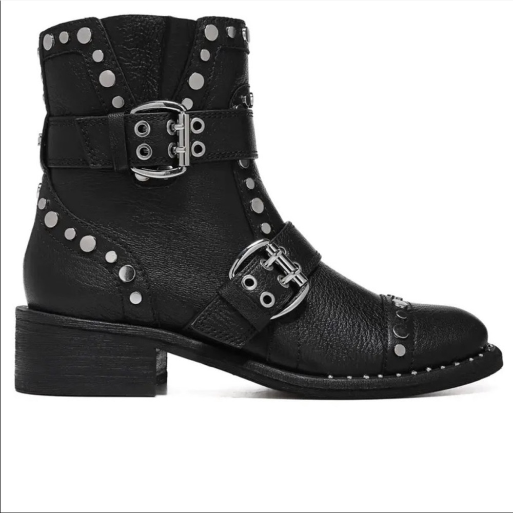 Black, studded Sam Edelman booties. Size 8. Great condition